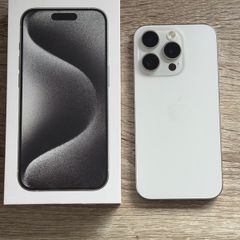 iPhone 15 Pro Titanium White like new