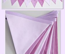 Beautiful Bunting in Shades of Purple