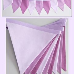 Beautiful Bunting in Shades of Purple