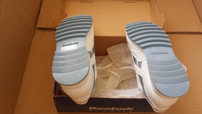 Reebok Classic CL Leather Marble Size-UK-3.5/EUR-36 1-59887 White/D Blue Limited Edition-2001