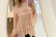 river island ruffle top