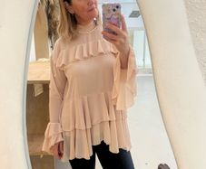 river island ruffle top