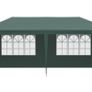 3x6m Gazebo Marquee Party Tent Pavilion Green with 4 Sides Image 3