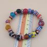 Vintage Venetian Stylr Mix Glass Beads Bracelet Image 10