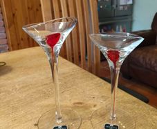 Newgrange Living martini glasses. Perfect condition