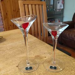 Newgrange Living martini glasses. Perfect condition