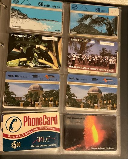 Various 90's call cards from Germany, Netherlands, Israel, Belgium, Malta, Caribbean , Greece, Italy