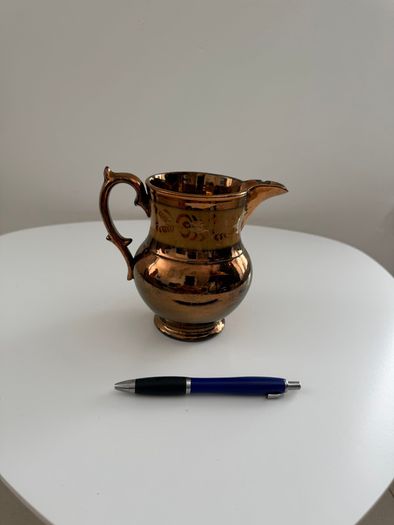 Antique Victorian Staffordshire Copper Lustreware Collection. 5 Pieces