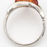 Sterling Silver And Natural Baltic Cognac Amber Ring Image 5