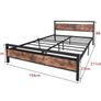 King Size Bed Frame with Wood Headboard Image 9