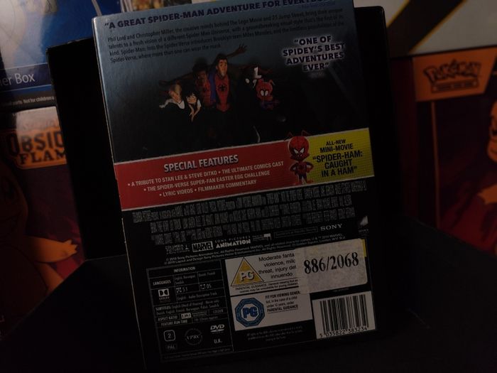 Spider-Man: Into the Spider-verse ! DVD ! with Slipcase ! Sealed ! 2019 !