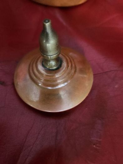 French copper and brass kettle