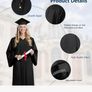 Graduation grown and cap for Adults Image 2