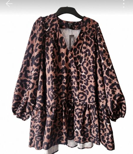 Leopard Print Dress boohoo