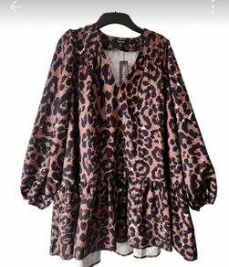 Leopard Print Dress boohoo