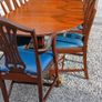 Antique dining table and chairs Image 3