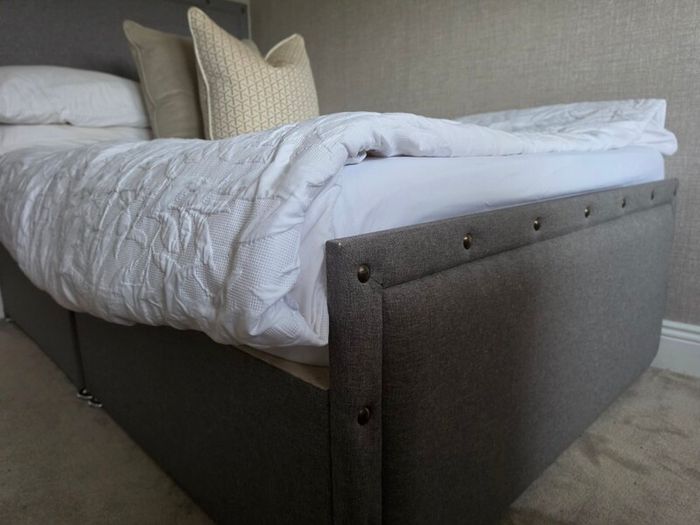 Grey Double Stud bed like new