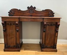 Victorian Mahogany Pedestal Sideboard.
