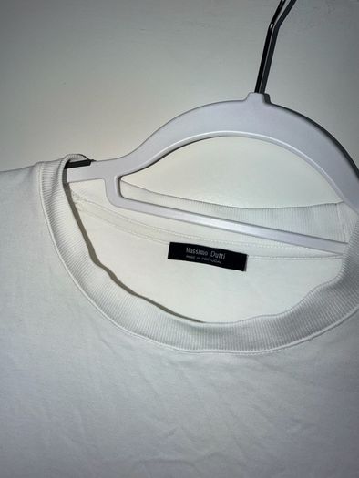 Massimo Dutti Mens White T-Shirt - Size Large