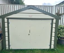 Adman Steel Garden Shed  excellent condition