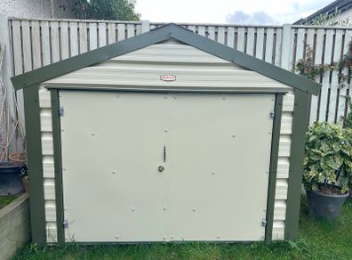 Adman Steel Garden Shed  excellent condition