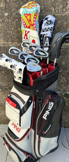Full set of golf clubs
