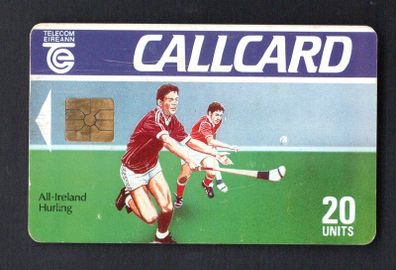 1991 Ireland 20 Unit All Ireland Hurling (Gemplus GEM1) Call Card Mint. Note this card is not known to have wrapper. Telecom Eireann card number 1029