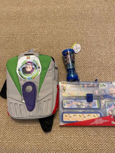 toy story rucksack / bottle and stationary set