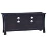 TV Cabinet Light Black Coffee 100x30x45 cm Solid Mahogany Wood Image 6