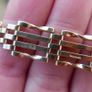 Vintage Gold 375 Bangle Bracelet Heart Locket 9 Ct Gold 15,0g Image 6