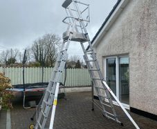 Youngman 7-9 rung telescopic platform ladder