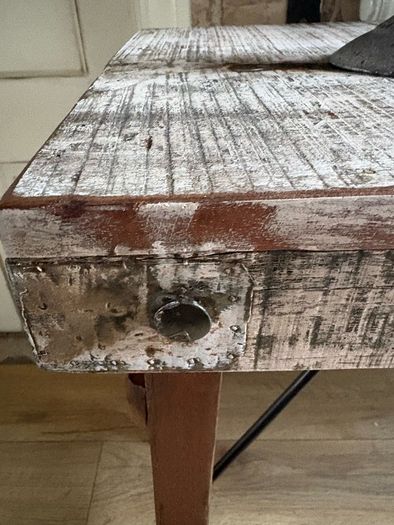 Ex display Smithers of Stanford reclaimed wood rustic foldaway console table
