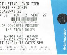 The Stone Roses Final Concert Ticket Stub - Hampden Park - 24 June 2017 - 0047