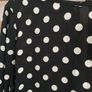blouse Bnwt size 10 black & white polka dot top tie back detail Image 7