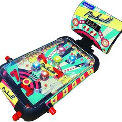 Electronic table pinball, Action and reflex game for children and family, LCD screen, light and sound effects