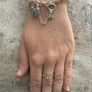 Silver Plated Lock and Key Bracelet Image 8