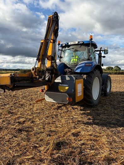 Tractor and headge cutter