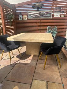 Marble table and 6 chairs