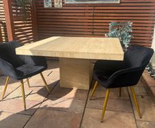 Marble table and 6 chairs