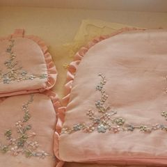 Vintage Set Teapot Cover Eggs Cover and Cloths