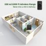 Wireless Doorbell, OMERIL IP55 Waterproof Door Bell Chime Kit with 1000ft Range, 52 Chimes, 4-Level Volume & Blue Light, Plug in Doorbells Wireless Cordless for Home, Office -Batteries Included Image 6