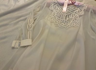 Amazing vintage Monsoon NWT New pure silk ivory special occasion wedding dress