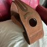 Leather Wine Bottle Holder /Caddy Carrier /Pourer Image 4