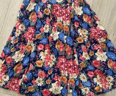 Frankenwalder Vintage skirt navy floral 38