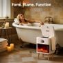 Towel Warmer, Large Capacity Luxury Towel Warmers for Bathroom with HearthGlow Display, Rotary Timer Control & LED Countdown, Fits 2 Large Towels, Bathrobes, Blankets, Pajamas Image 6