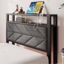 Metal Bed Frame with LED Lights and Charging Station, Heavy Duty Metal Slat Support, Noise Free, No Box Spring Needed Image 5