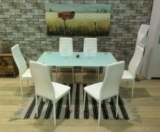 Glass Dining Table Set 6 chairs FREE Delivery