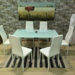 Glass Dining Table Set 6 chairs FREE Delivery