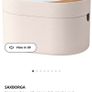 Brand new Ikea SAXBORGA Storage box with mirror lid /makeup storage box Image 2