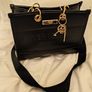 Black Tote Bag with RIL emboss design Image 3